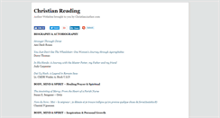 Desktop Screenshot of christianreading.com