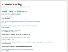 Tablet Screenshot of christianreading.com